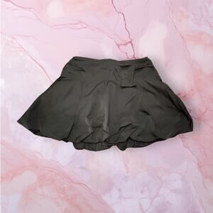 Flavio Castellani Made in Italy Black Ruched Mini Skirt Size M (6)
